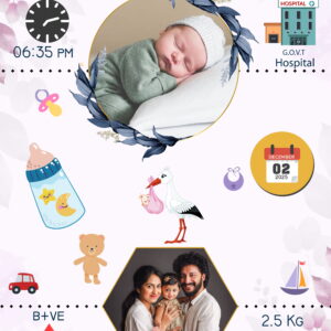 Precious Birth Frame  Design No LGFN0059