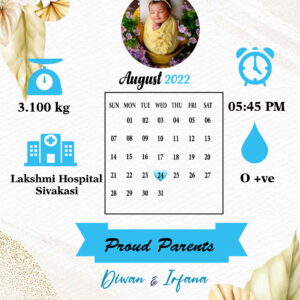 Precious Birth Frame  Design No LGFN0060
