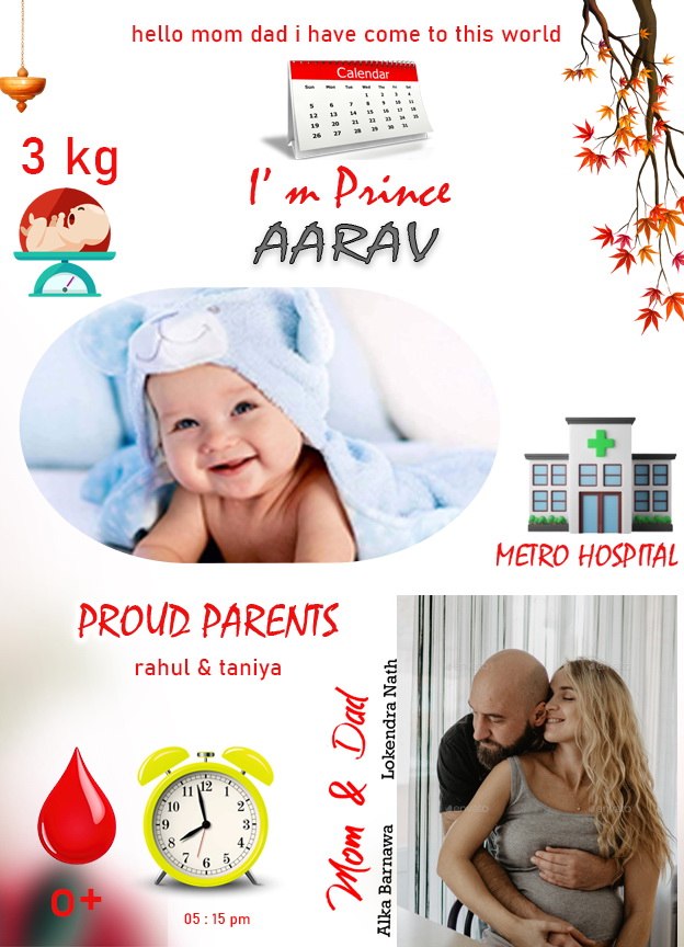 Baby Boy Birth Details Personalized Photo Frame - Image 9