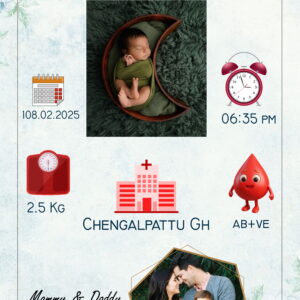 Sweet Memories Newborn Baby Photo Frame